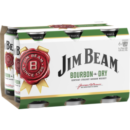 Photo of Jim Beam White & Dry Can 6 Pack