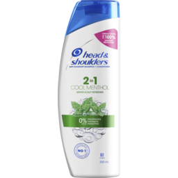 Photo of Head & Shoulders 2in1 Shampoo & Conditioner Cool Menthol Anti Dandruff with Menthol Extract for Irritated Scalp 350ml