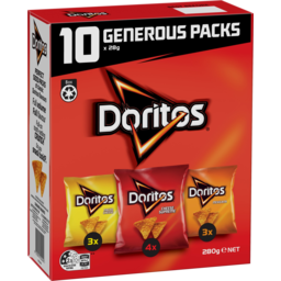 Photo of Doritos Generous Corn Chip Multi-Pack 10x28g 280g