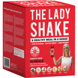 Photo of The Lady Shake Meal Replacement Variety Pack - 14 Pack