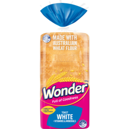 Photo of Wonder White Hi Fibre + Vitamins & Minerals Toast Bread