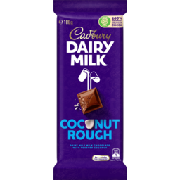 Photo of Cadbury Dairy Milk Coconut Rough Chocolate Block 180g
