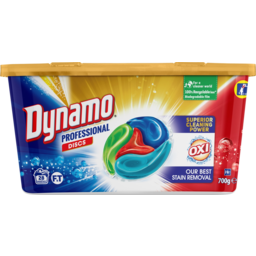 Photo of Dynamo Professional Oxi Front & Top Loader Laundry Discs 700g 28 Pack