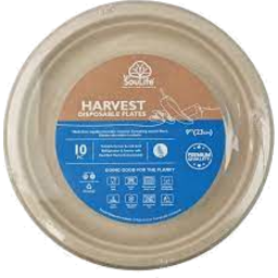 Photo of ECOSOULIFE Harvest Compostable Dinner Plate 10ea
