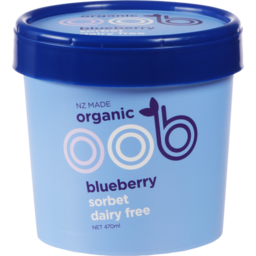 Photo of Oob Organic Dairy Free Sorbet Blueberry 470ml
