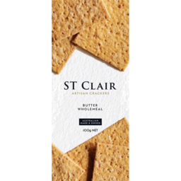 Photo of St Clair Butter Wholemeal Crackers 100gm