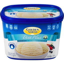 Photo of Golden North Diet Plus Low Fat Vanilla Ice Cream 2l