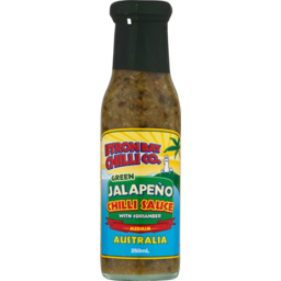 Photo of Byron Bay Chilli Co Green Jalapeno Chilli With Coriander Medium Sauce