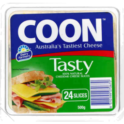 Photo of Coon Tasty Natural Cheese Slices 24 Pack