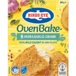 Photo of Birds Eye Oven Bake Herb & Garlic Crumb Fish Fillets 6 Pack