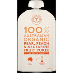 Photo of Australian Organic Food Co Puree Pear Peach Nectarine