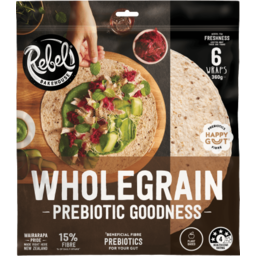 Photo of Rebel Wraps Wholegrain Prebiotic 6 Pack