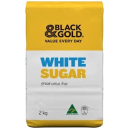 Photo of Black & Gold White Sugar 2kg