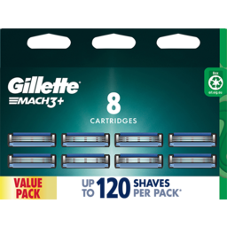 Photo of Gillette Mach3+ Replacement Cartridges 8 Count