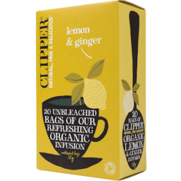 Photo of Clipper Organic Lemon & Ginger Tea 20 bags
