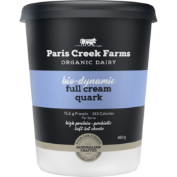 Photo of Paris Creek Farms Organic Bio Dynamic Full Cream Quark 450g