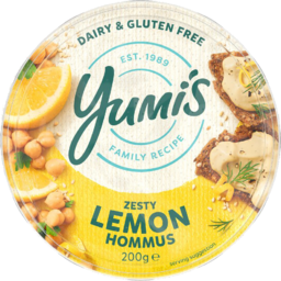 Photo of Yumis Dairy & Gluten Free Zesty Lemon Hommus Dip