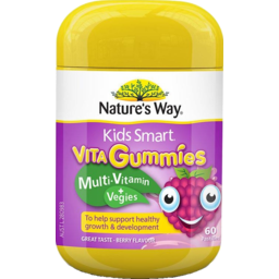 Photo of Natures Way Kids Smart Vita Gummies Multi Vitamin Berry Flavour Pastilles 60 Pack