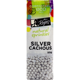 Photo of Mrs Rogers Naturals Sprinkles Silver Cachous