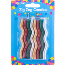 Photo of Korbond Zig Zag Candles Single Pack