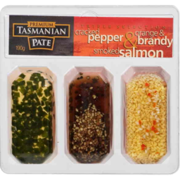Photo of Premium Tasmanian Pate Triple Selection Cracked Pepper And Orange Brandy And Smo