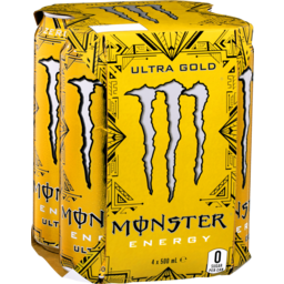 Photo of Monster Energy Drink Ultra Gold 4x500ml