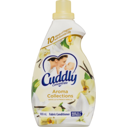 Photo of Cuddly Concentrate Liquid Fabric Softener Conditioner White Lily & French Vanilla 900ml 36 Washes Made In Australia 900ml