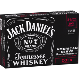 Photo of Jack Daniel's Old No. 7 American Serve & Cola 24 Pack 250ml Cans 24.0x250ml