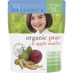 Photo of Bellamy's Organic Pear & Apple Snacks