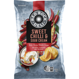 Photo of Red Rock Deli Potato Chips Sweet Chilli & Sour Cream 165g 