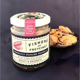 Photo of Fishers Pink Gin Spices Mussels 195g