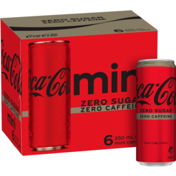 Photo of Coca-Cola Zero Sugar Caffeine Free Soft Drink Multipack Can