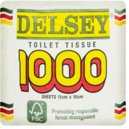 Photo of Delsey 1000 Sheet Toilet Tissue Single Pack