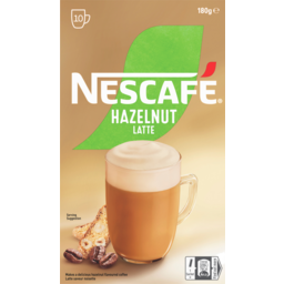Photo of Nescafe Hazelnut Latte Coffee Sachets 10 Pack 180g
