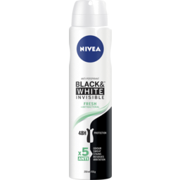 Photo of Nivea Invisible For Black & White Fresh Anti Perspirant Aerosol 250ml