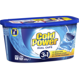 Photo of Cold Power Washing Laundry Detergent Dual Capsules, 3 In 1, 30 Pack,