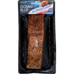Photo of Ocean Blue Salmon Hot Smoked Pepper 180g