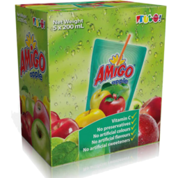 Photo of Amigo Fruit Drinks Apple 5 Pack