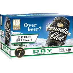Photo of Canadian Club 7% Zero Sugar 12x250ml Cans