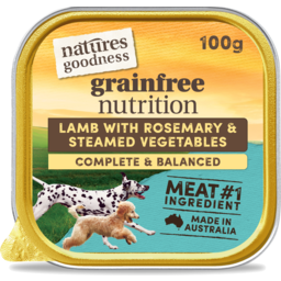 Photo of Natures Goodness Grain Free Lamb And Rosemary With Steamed Vegetables Adult Wet Dog Food
