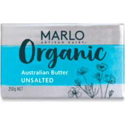 Photo of Marlo Organic Butter Unsalted 250g