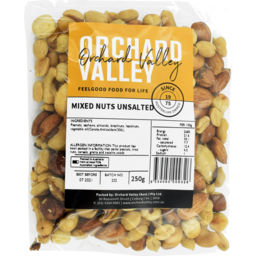 Photo of Orchard Valley Mixed Nuts Unsalted 250gm