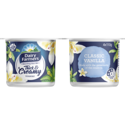 Photo of Dairy Farmers Thick & Creamy Yoghurt Vanilla Multipack ( 4* 110 Gms) 110g