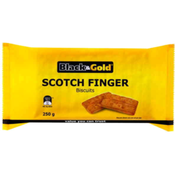 Photo of Black & Gold Bisc Scotch Finger