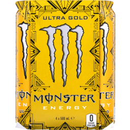 Photo of Monster Ultra Gold Energy Drink Cans
