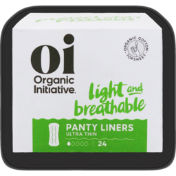 Photo of Organic Initiative Ultra Thin Panty Liners 24 Pack
