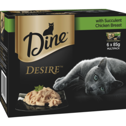 Photo of Dine Desire Wet Cat Food Succulent Chicken Breast 6x85g Can 
