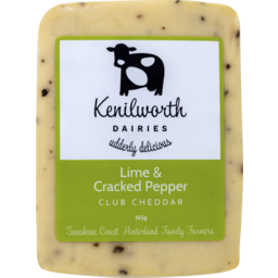 Photo of Kenilworth Dairies Lime & Cracked Pepper Club Cheddar