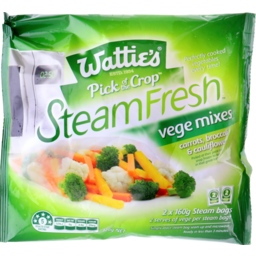 Photo of Wattie's Steam Fresh Broccoli, Cauliflower & Carrot 2 Pack