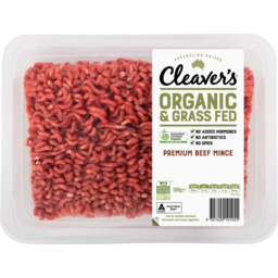 Photo of Cleaver's Organic Premium Beef Mince 
